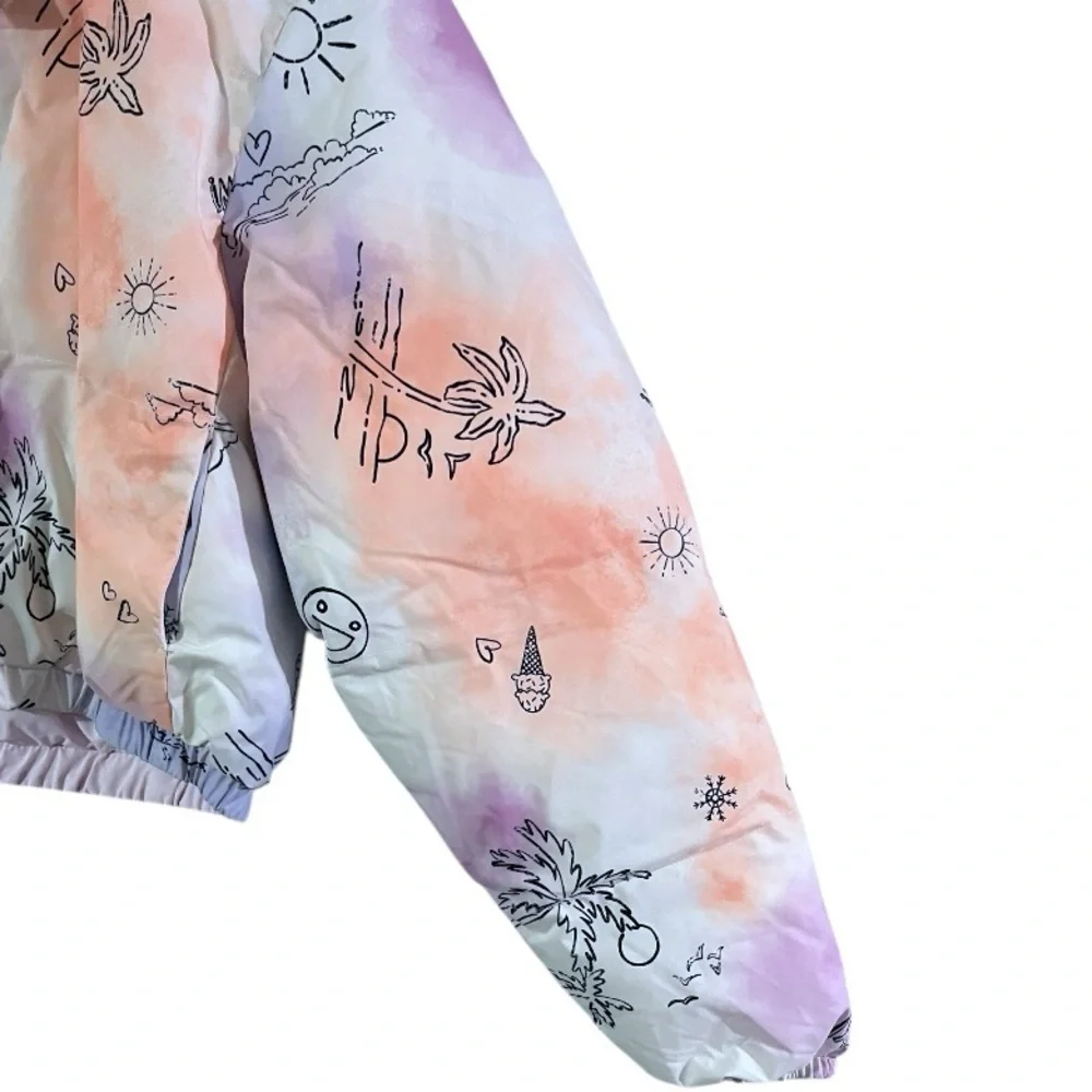 NWT $198 Roxy x Chloe Kim Reversible Puffer Bomber Jacket Sz m - Picture 10 of 11